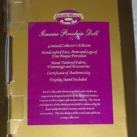 Handcrafted Black W/Soocter Porcelain Doll - Picture 4 of 4